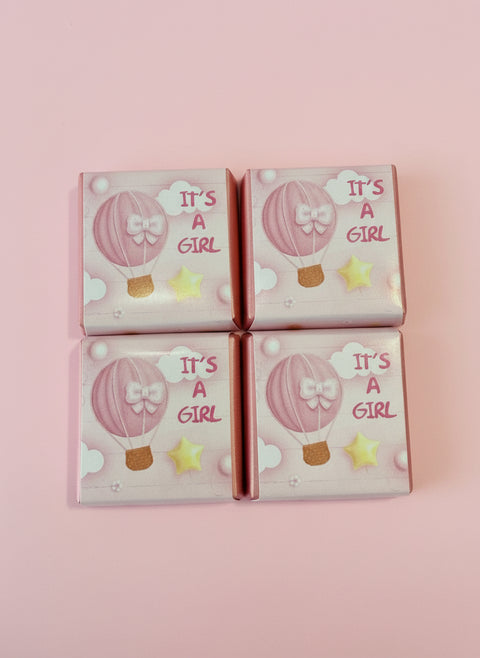 Baby Girl Chocolate Square Biscuit