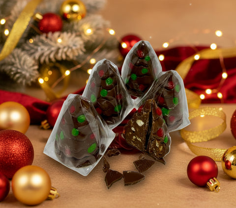 Chocolate Christmas Tree Praline Almond 3D